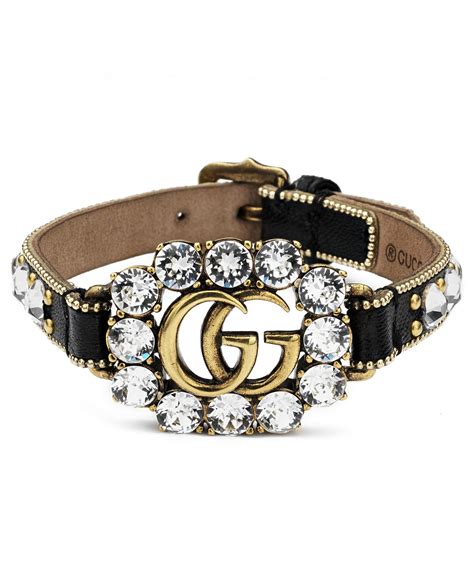 ladies gucci bangles|Gucci leather bracelet for women.